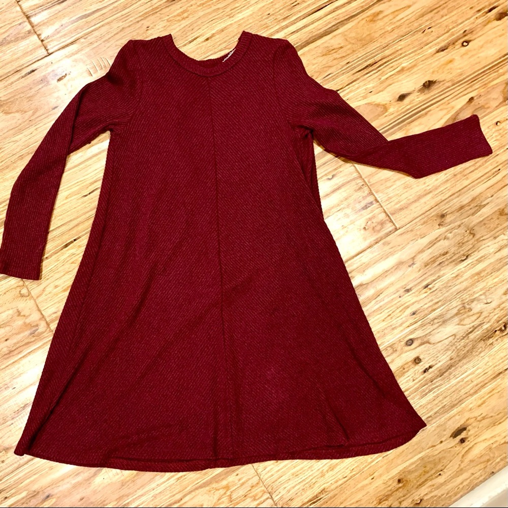 Burgundy skater dress 10/12 Macy’s